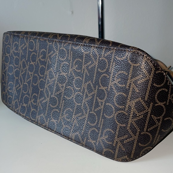 CK Signature Coated Canvas Dome Satchel - Picture 5 of 7